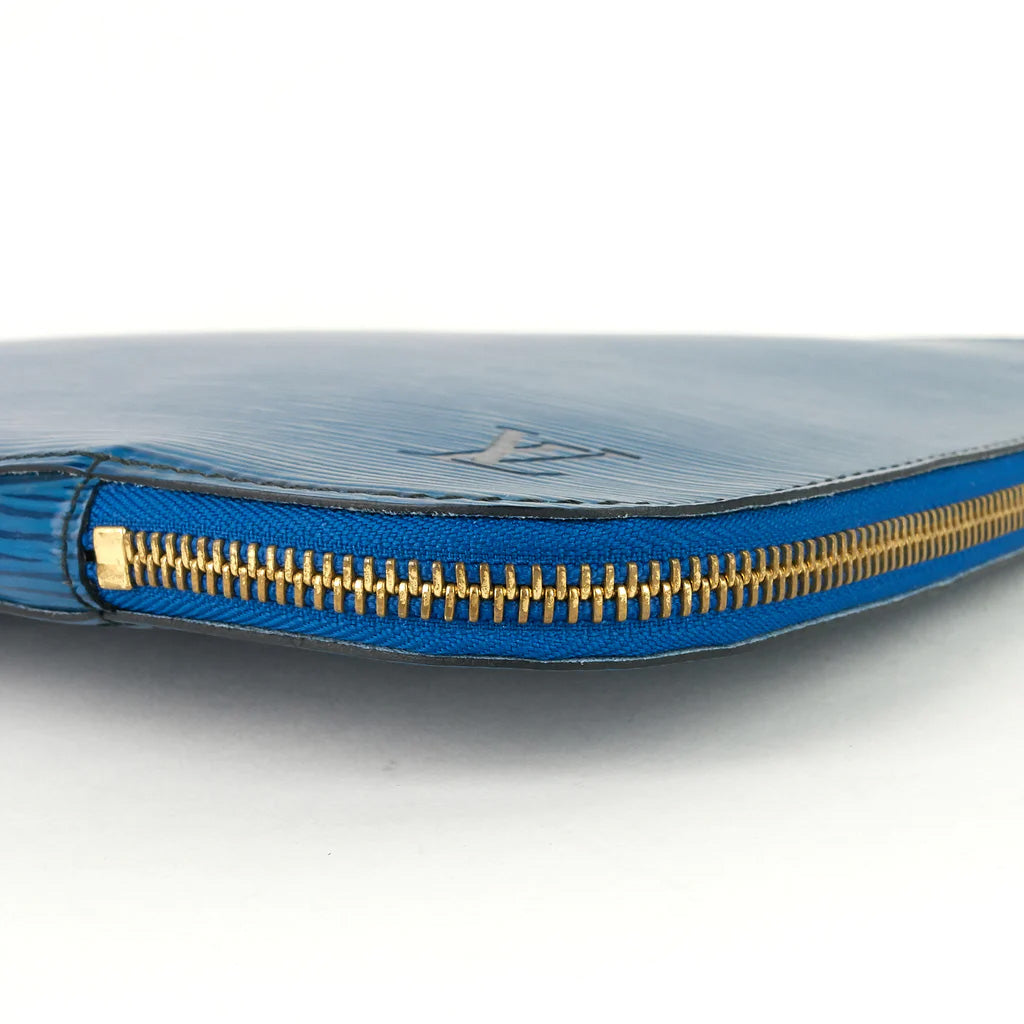 Louis Vuitton Blue Epi Leather Poche Documents Portfolio Pouch
