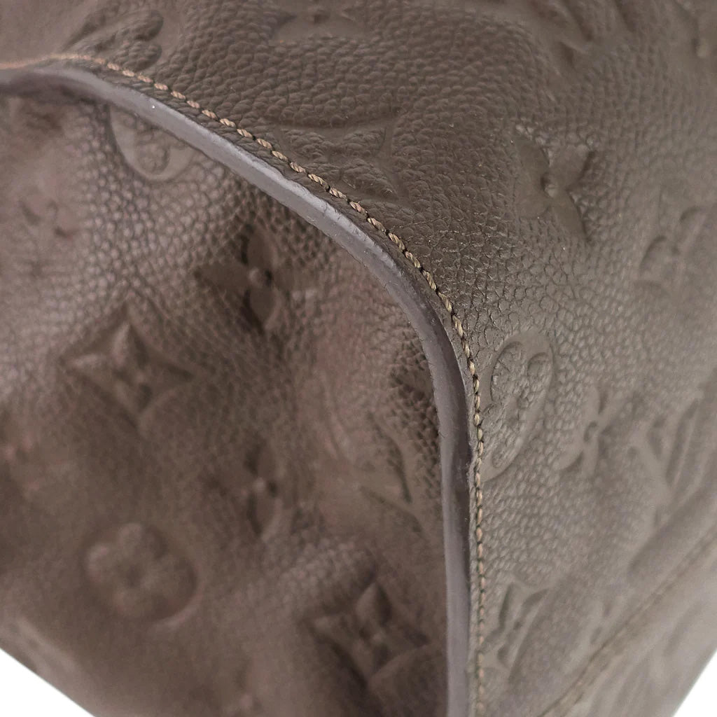 Louis Vuitton Brown Lumineuse Empreinte Leather Two-Way Tote Bag