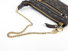Louis Vuitton Brown Fusain Monogram Idylle Canvas Mini Pochette with Chain