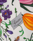 Gucci ivory blazer with flora fauna silk interior - IT42