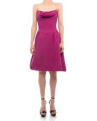 Louis Vuitton Hot Pink Strapless Dress with Boned Bodice - USA 0 XS