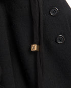Louis Vuitton Black Knit Top with Silk Chiffon Sash Neckline Trim