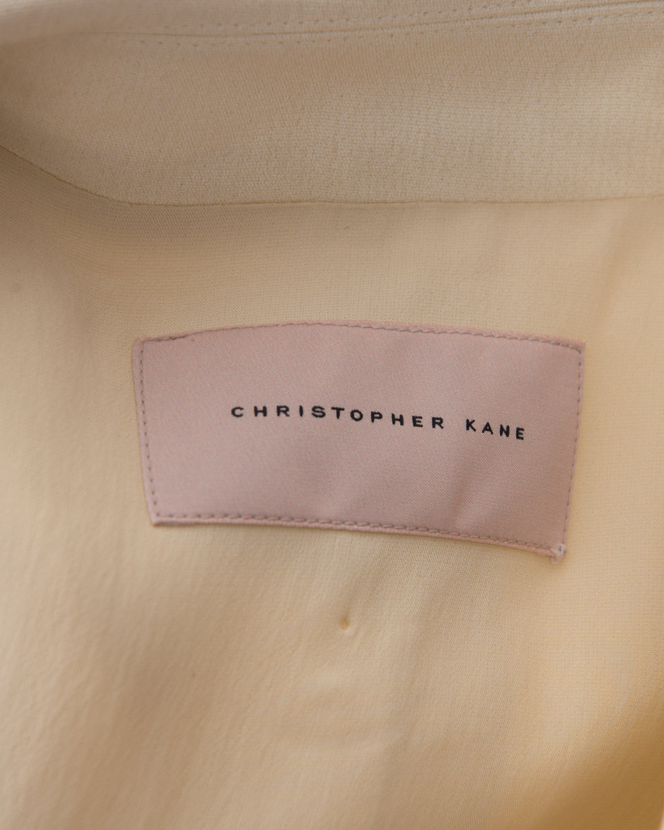 Christopher Kane Spring 2015 Runway Ivory Jacket with Silver Buttons
