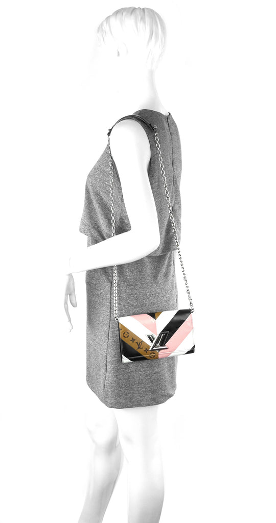 Louis Vuitton Veau Satin Monogram Twist Wallet On Chain - Brown Crossbody  Bags, Handbags - LOU807703