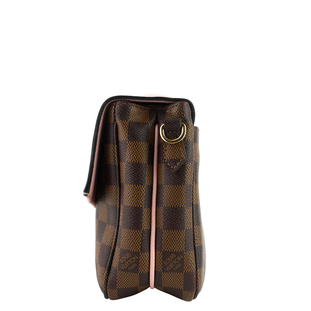 Louis Vuitton Clapton Handbag Damier and Leather PM Brown 2282885