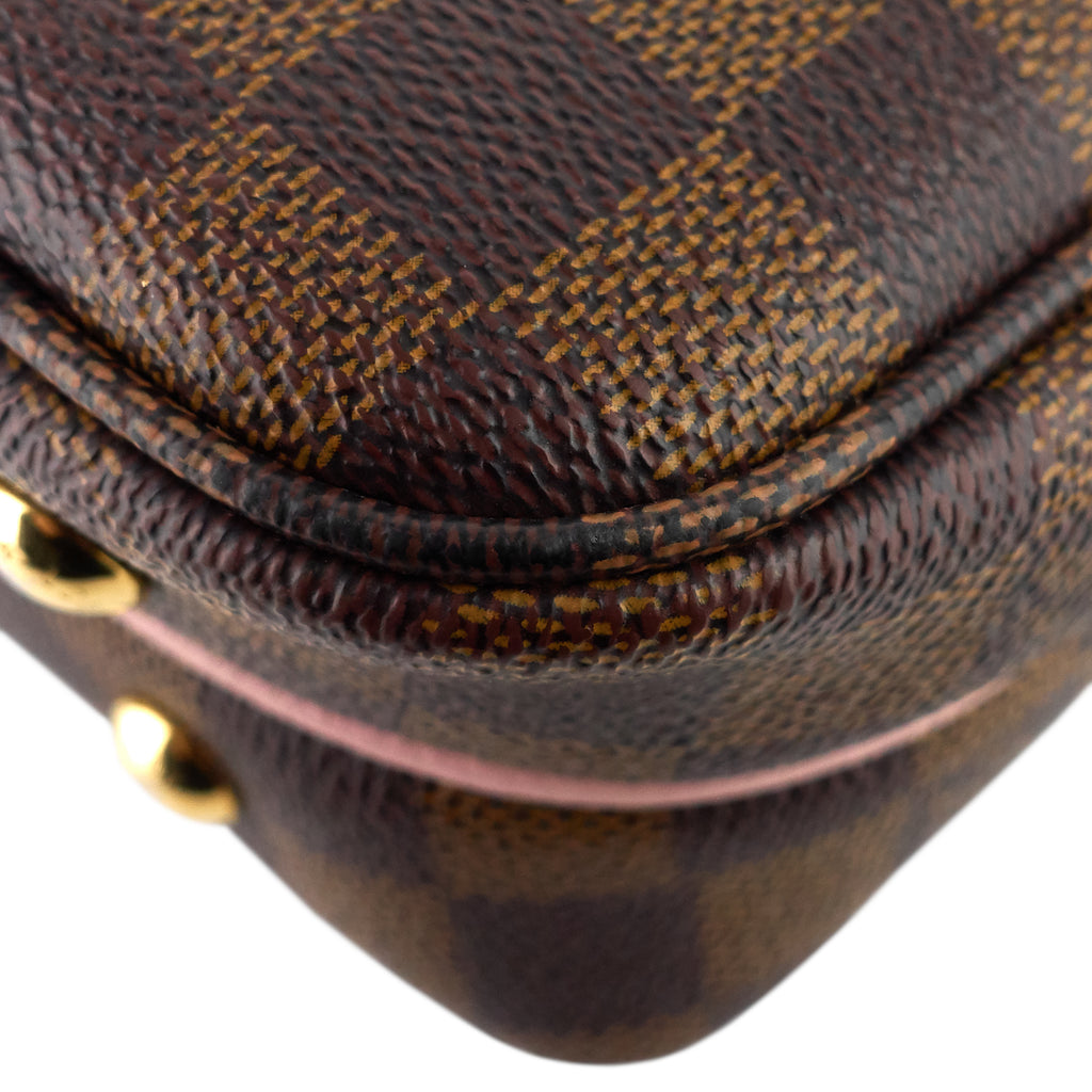 Louis Vuitton Clapton Handbag Damier and Leather PM Brown 1810863