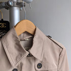 Burberry Beige Gabardine Canvas Trench Coat - IT38 / US4