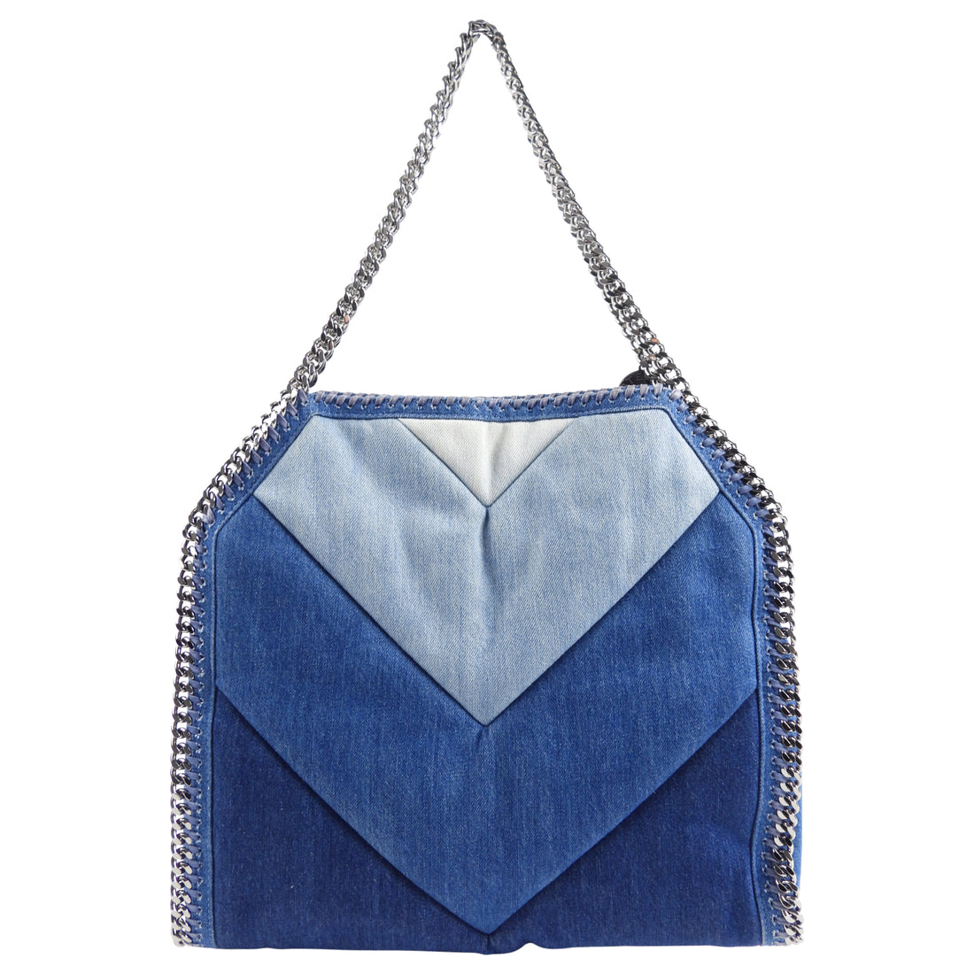 Stella McCtraney Blue Eco Denim Falabella Shoulder Bag