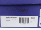 Stuart Weitzman Gold Metal Karung NuNaked Straight Stilletto Sandals - 8.5