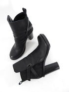 Acne Studios Black Leather and Suede Ankle Boots - 38