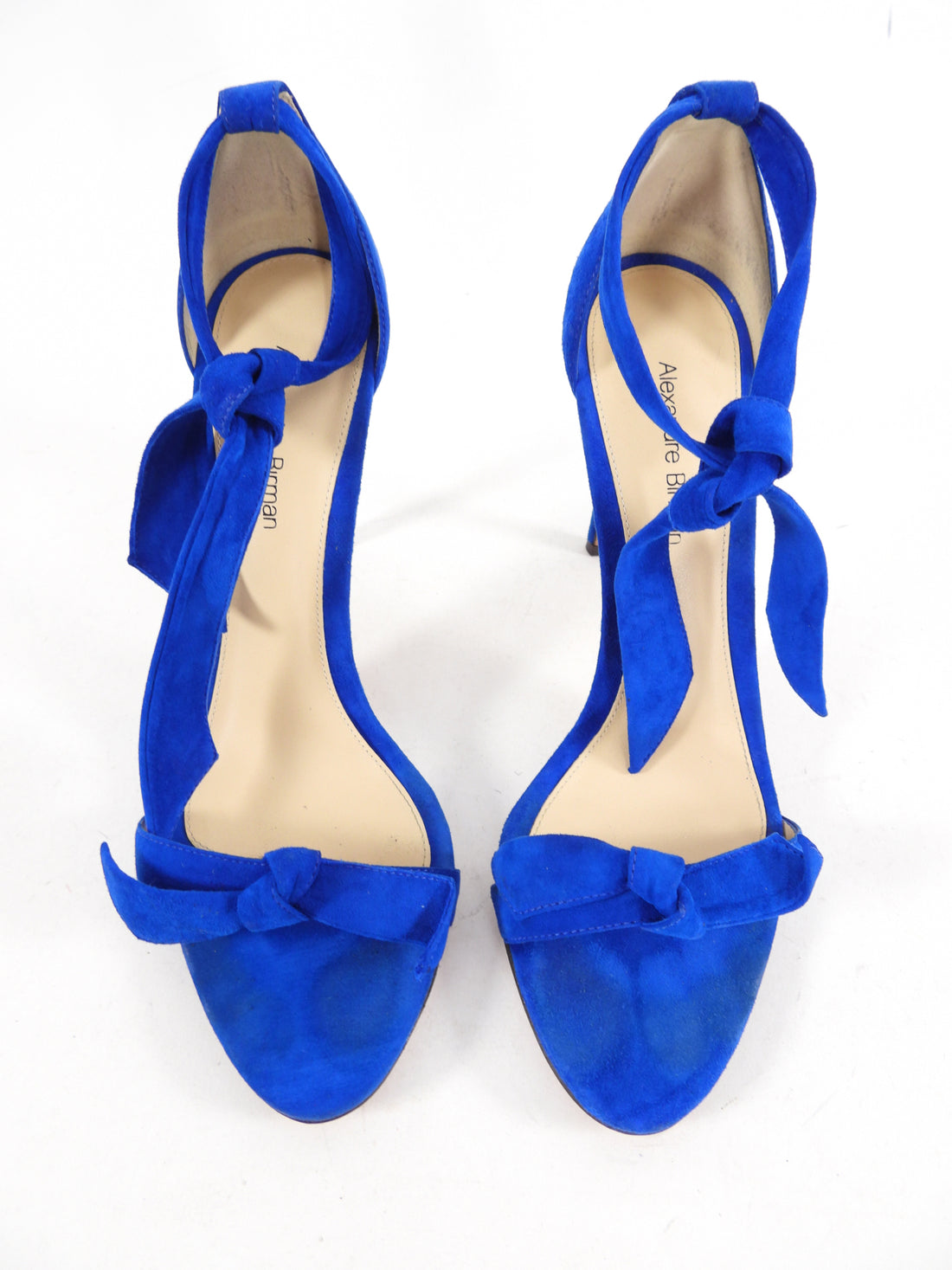 Alexandre Birman Cobalt Blue Suede Sandal Heels - 7.5