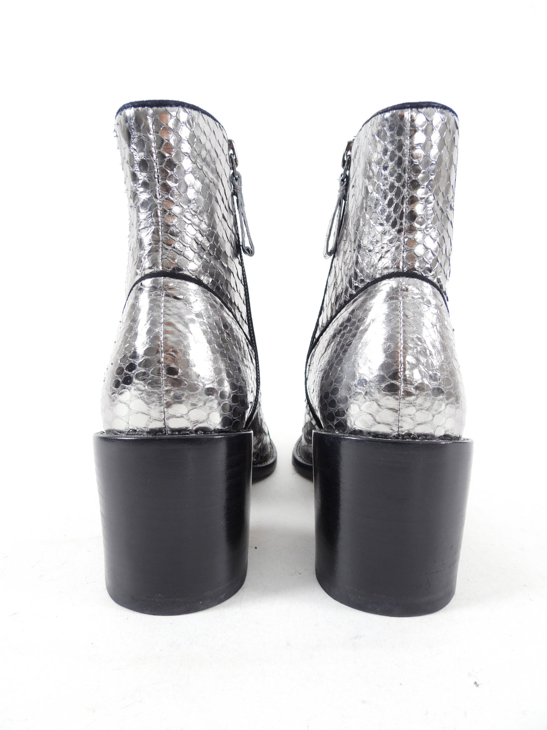 Alexandre Birman Silver Python Ankle boots - 37