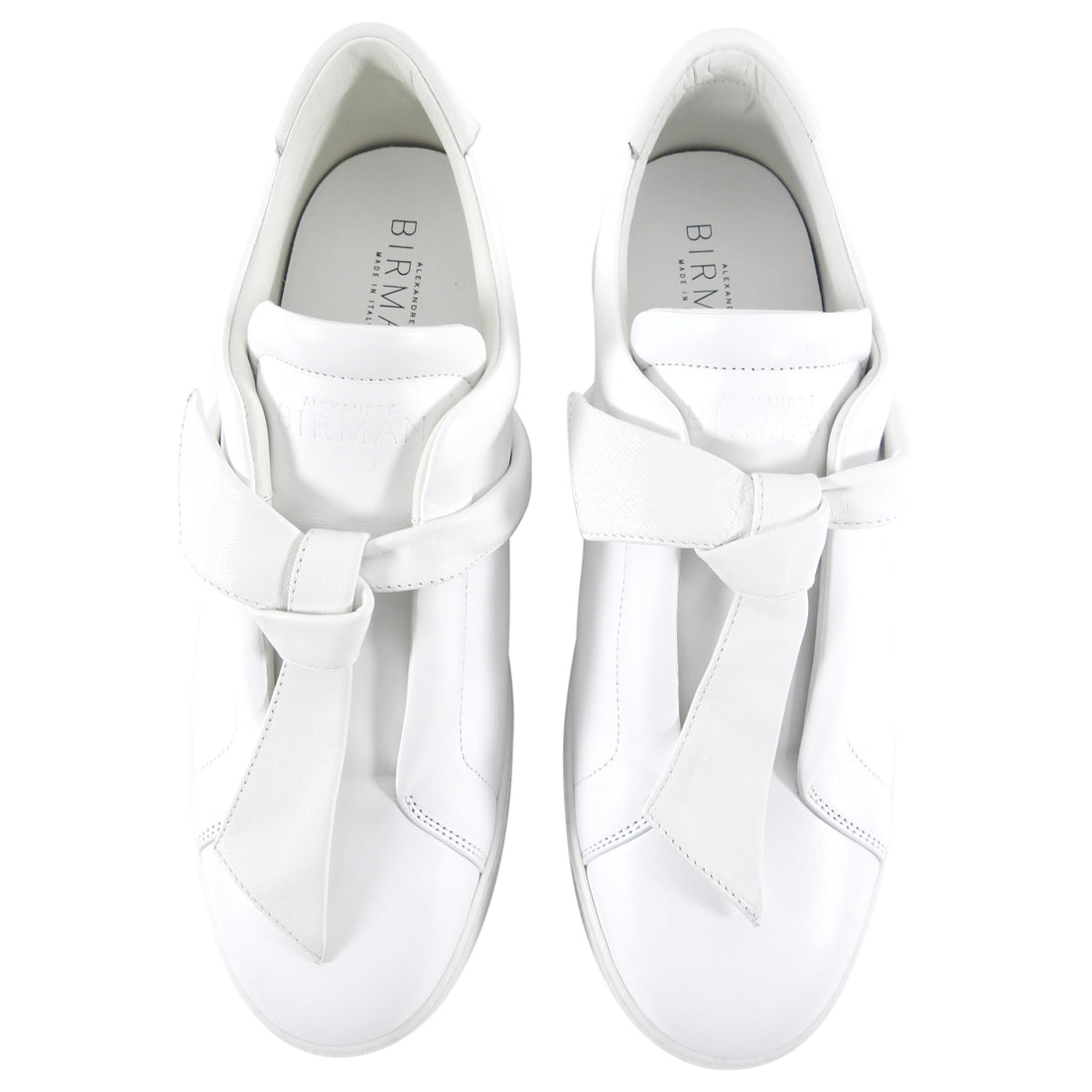 Alexandre Birman Clarita White Leather Sneaker - IT40 / USA 10