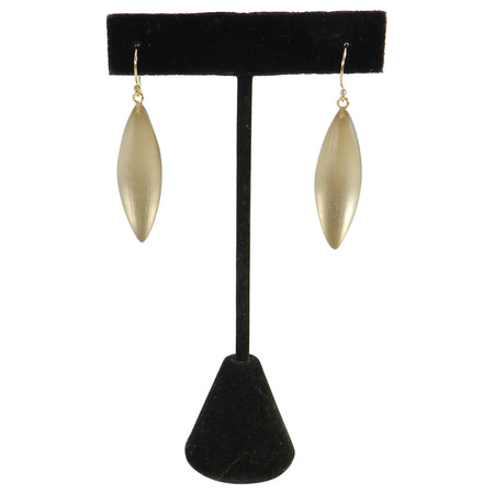 Alexis Bittar Clear Gold Resin and 14k Drop Earrings