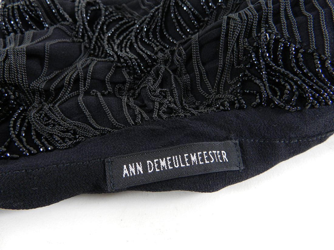 Ann Demeulemeester Deco Chain Fringe and Bead Evening Bag