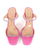 Aquazzura Pink Satin Crystal Jewelled 80mm Heels - 40 (US 9.5)