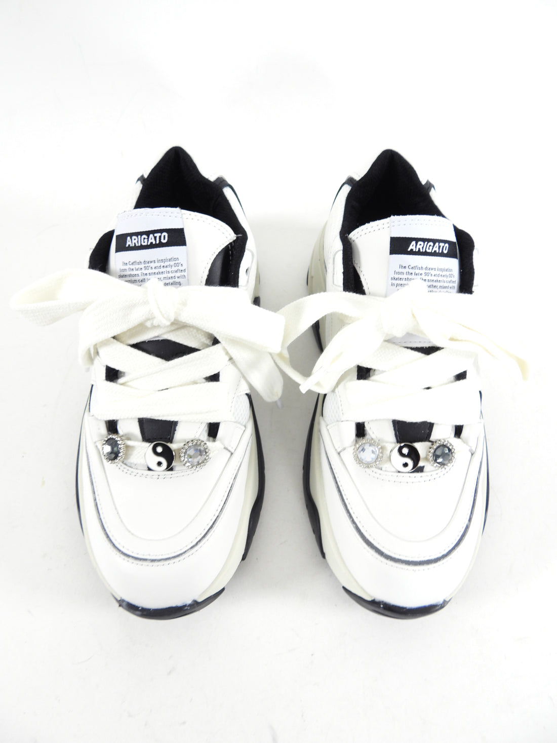 Axel Arigato black White Catfish Lo Sneakers - USA 6.5