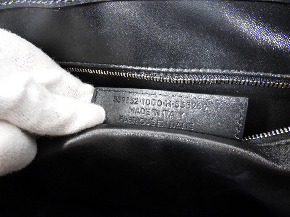 Balenciaga Le Dix Black Leather Large Tote Bag