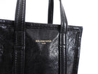 Balenciaga Black XXS Bazar Crossbody Tote Bag
