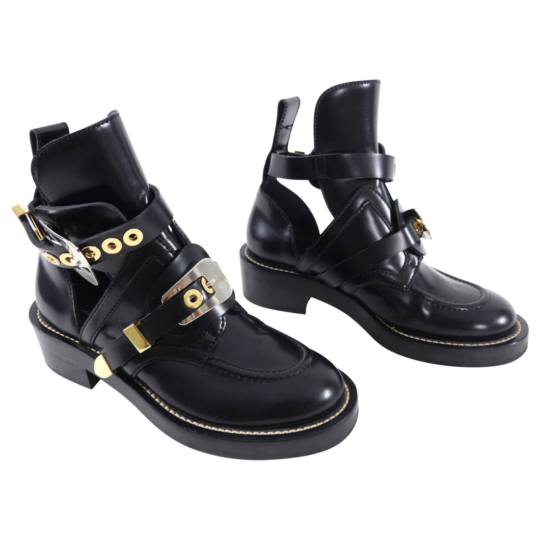 Balenciaga Black Buckle Ankle Boots - – I YOU VINTAGE