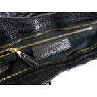 Balenciaga Black City Gold Hardware Motorcycle Bag
