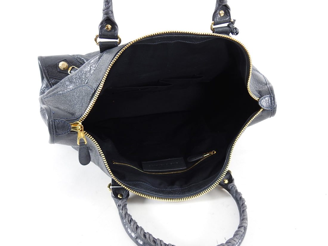 Balenciaga Dark Grey Work Bag with Giant 21 Hardware 