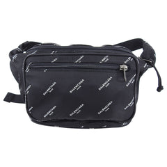 Balenciaga All Over Logo Explorer Nylon Belt Bag – I MISS YOU