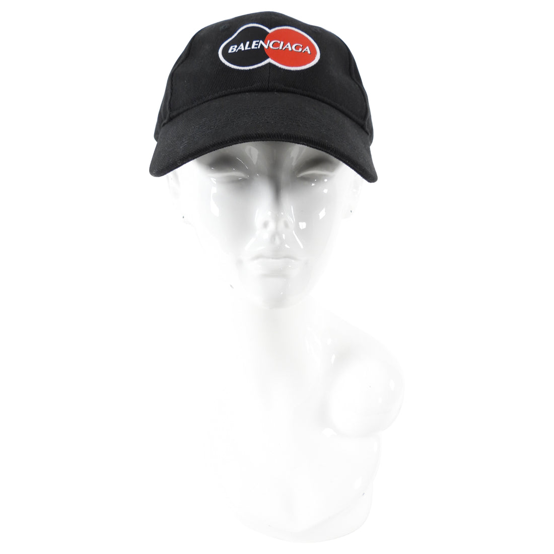 Balenciaga Black Mastercard Logo Cap Hat