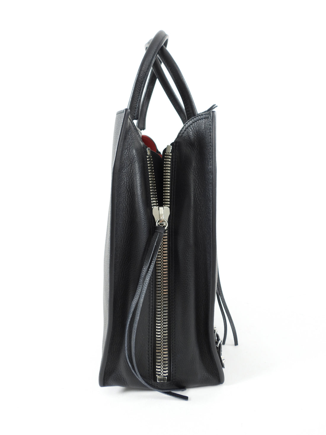 Balenciaga, Bags, Balenciaga Papier A5 Ledger Zip Around Medium Black  Leather Tote