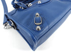 Balenciaga Mini City Bag in Dark Blue and SHW