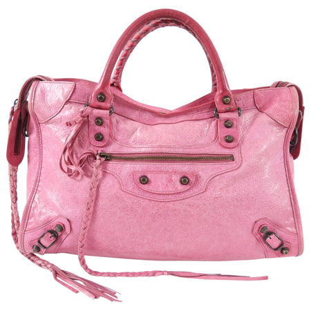 Balenciaga Pink Leather City Bag