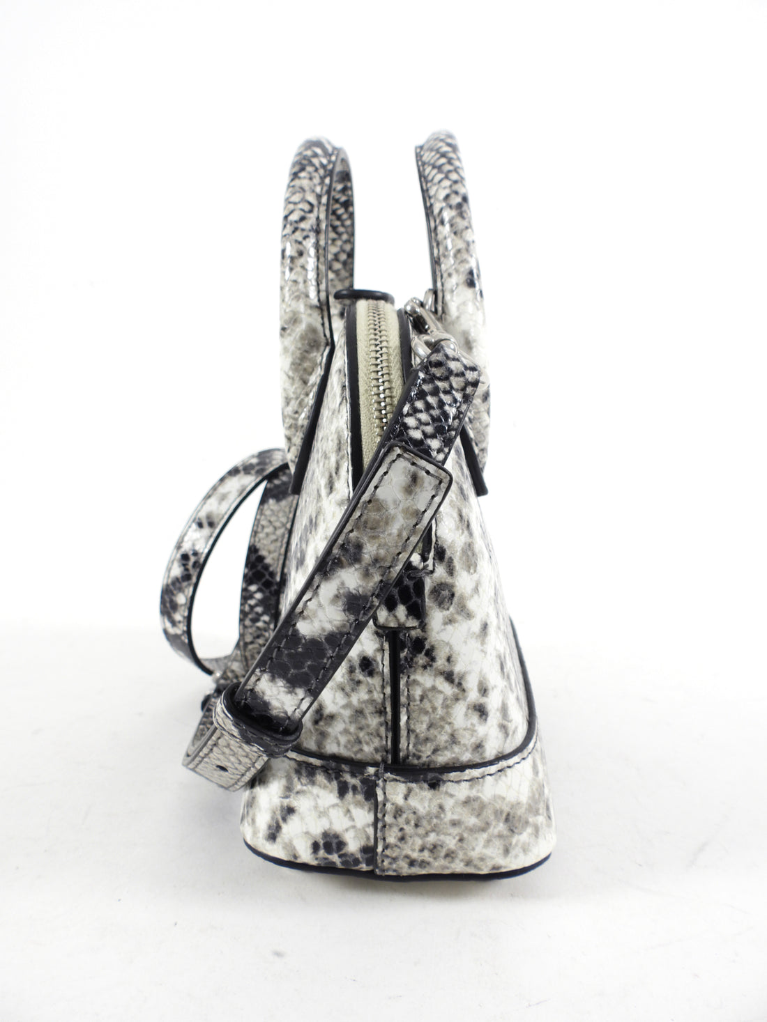 Balenciaga XXS Ville Python Printed Calfskin Mini Crossbody Bag