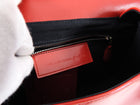 Balenciaga Red Glossy Leather Push Lock Hand Bag