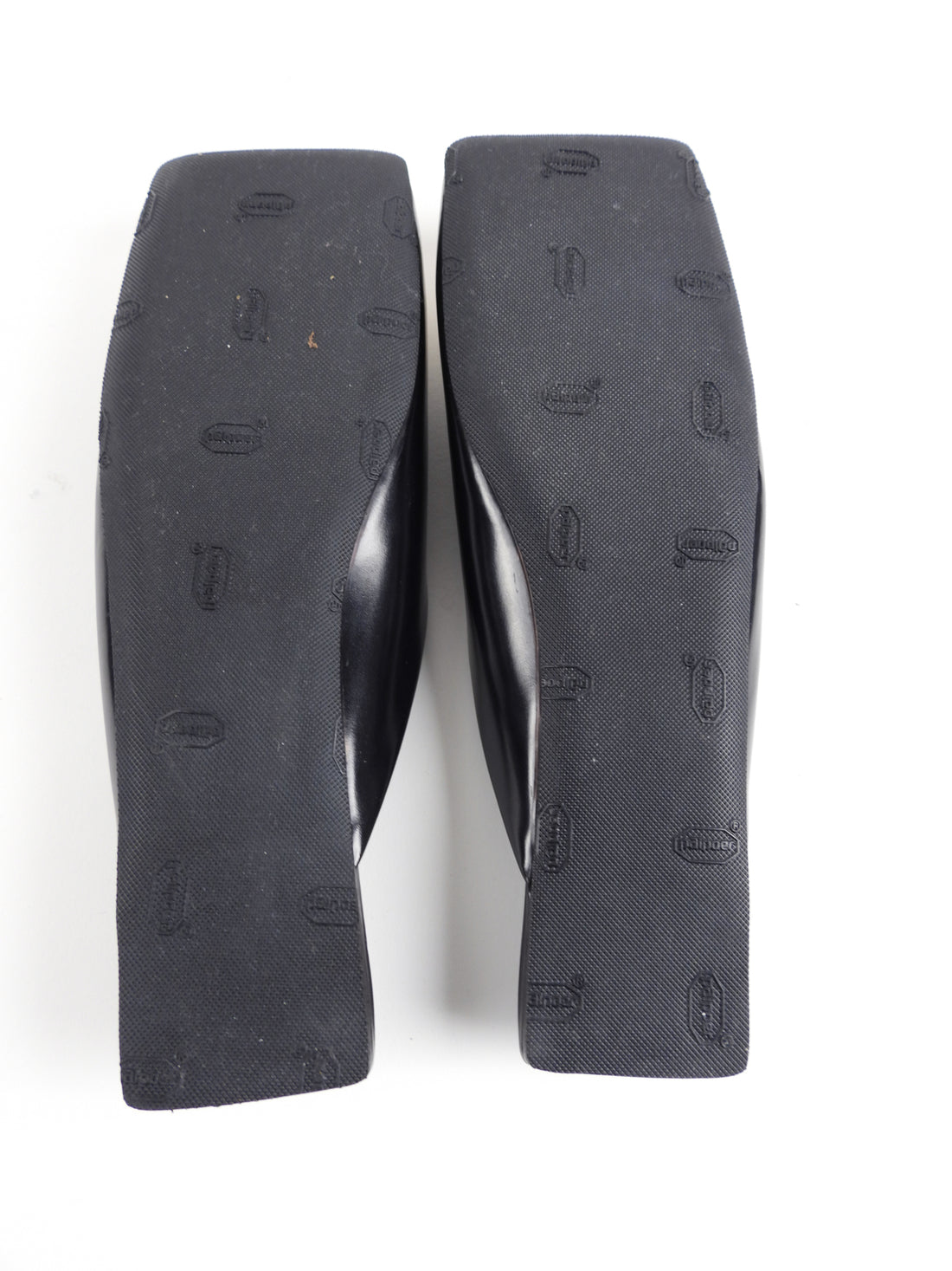 Balenciaga Black Double Square BB Flat Mules Slippers - 37