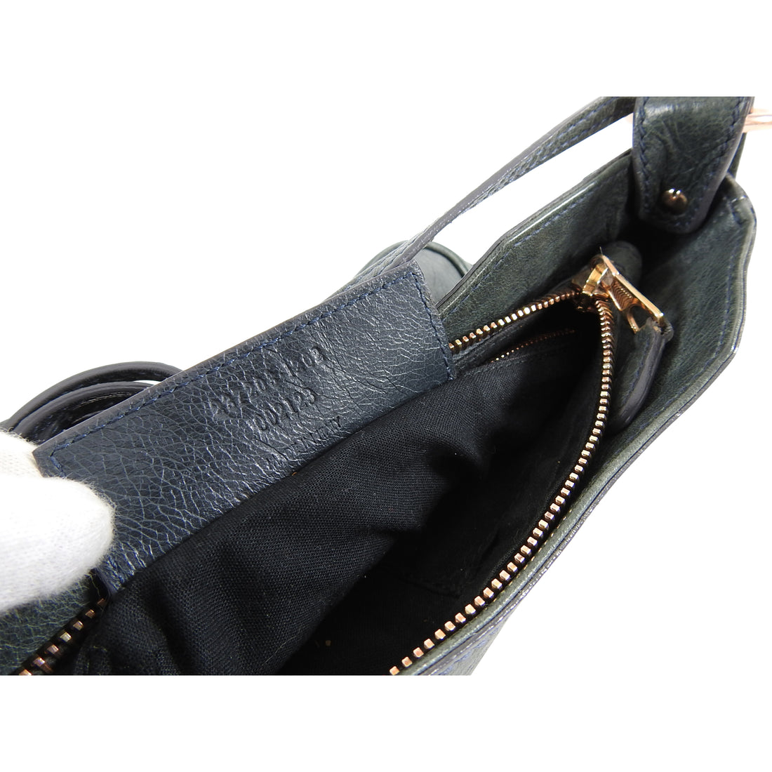Balenciaga Dark Charcoal Grey Crossbody Hip Bag