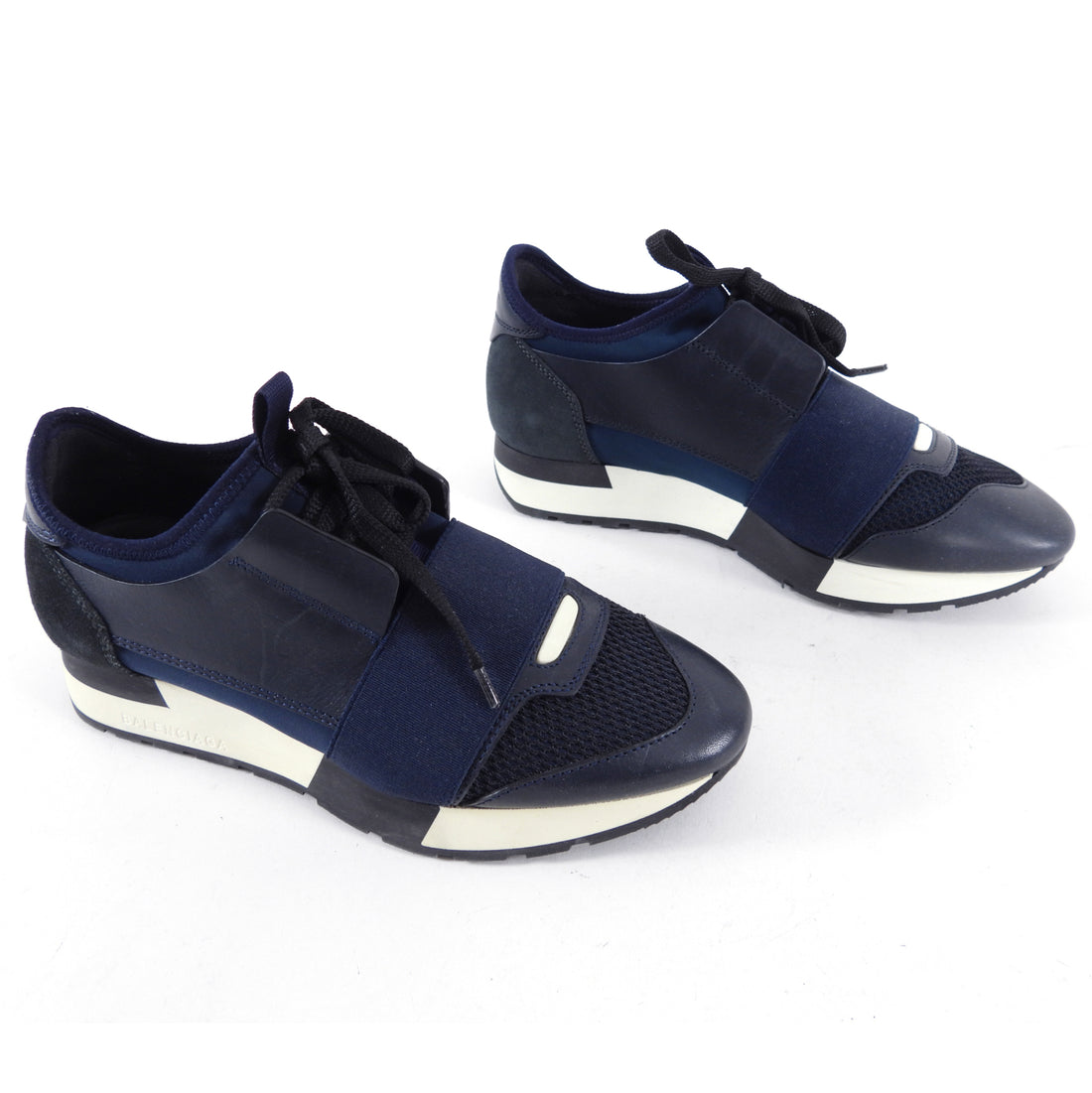 Balenciaga Navy Tess S. Gomma Sneakers - USA 5.5