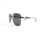 Balenciaga BB0116 Grey Square Logo Sunglasses