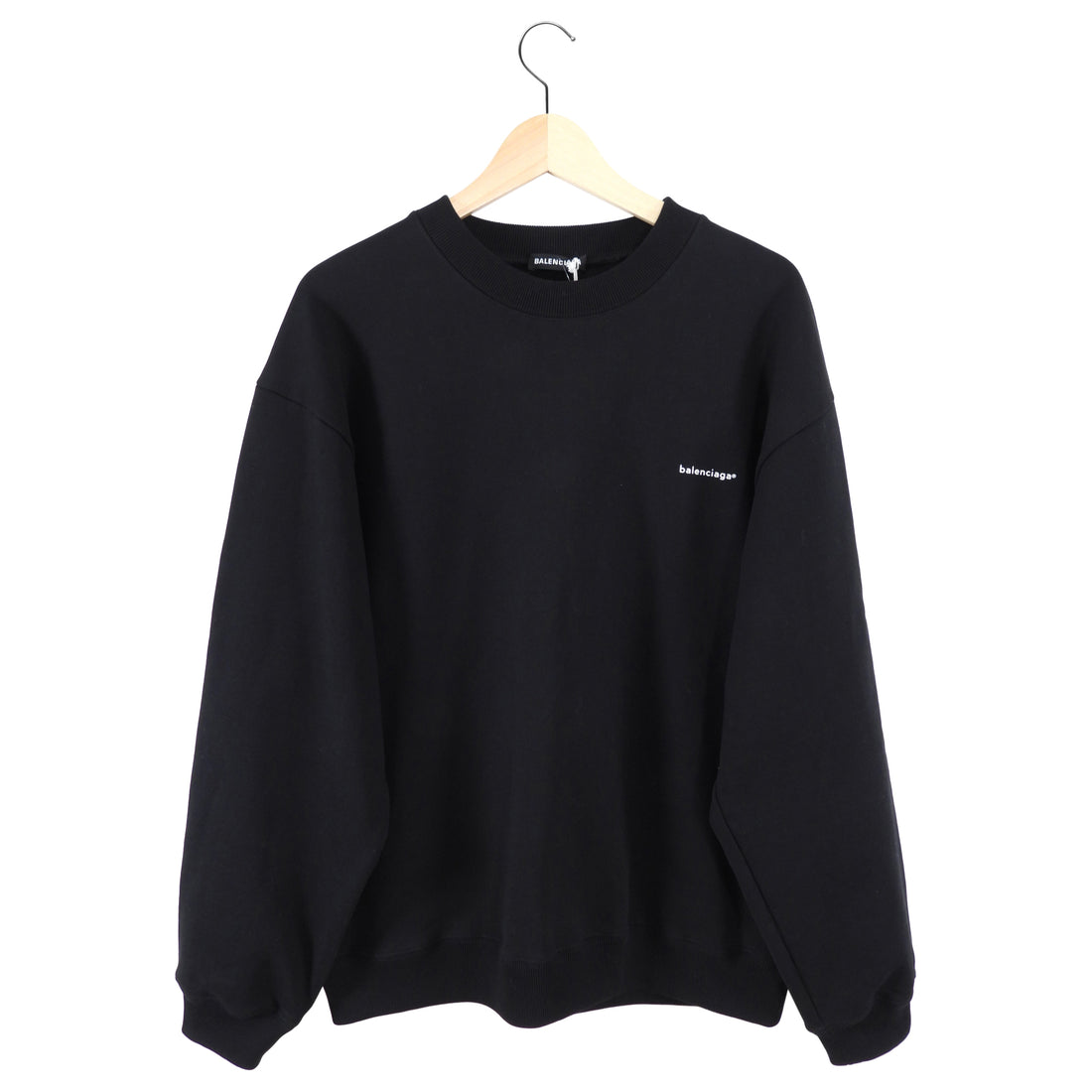 Balenciaga Black Logo Detail Sweatshirt L - Main Image