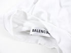 Balenciaga White Stretch Jersey Mock Neck Logo Top - S