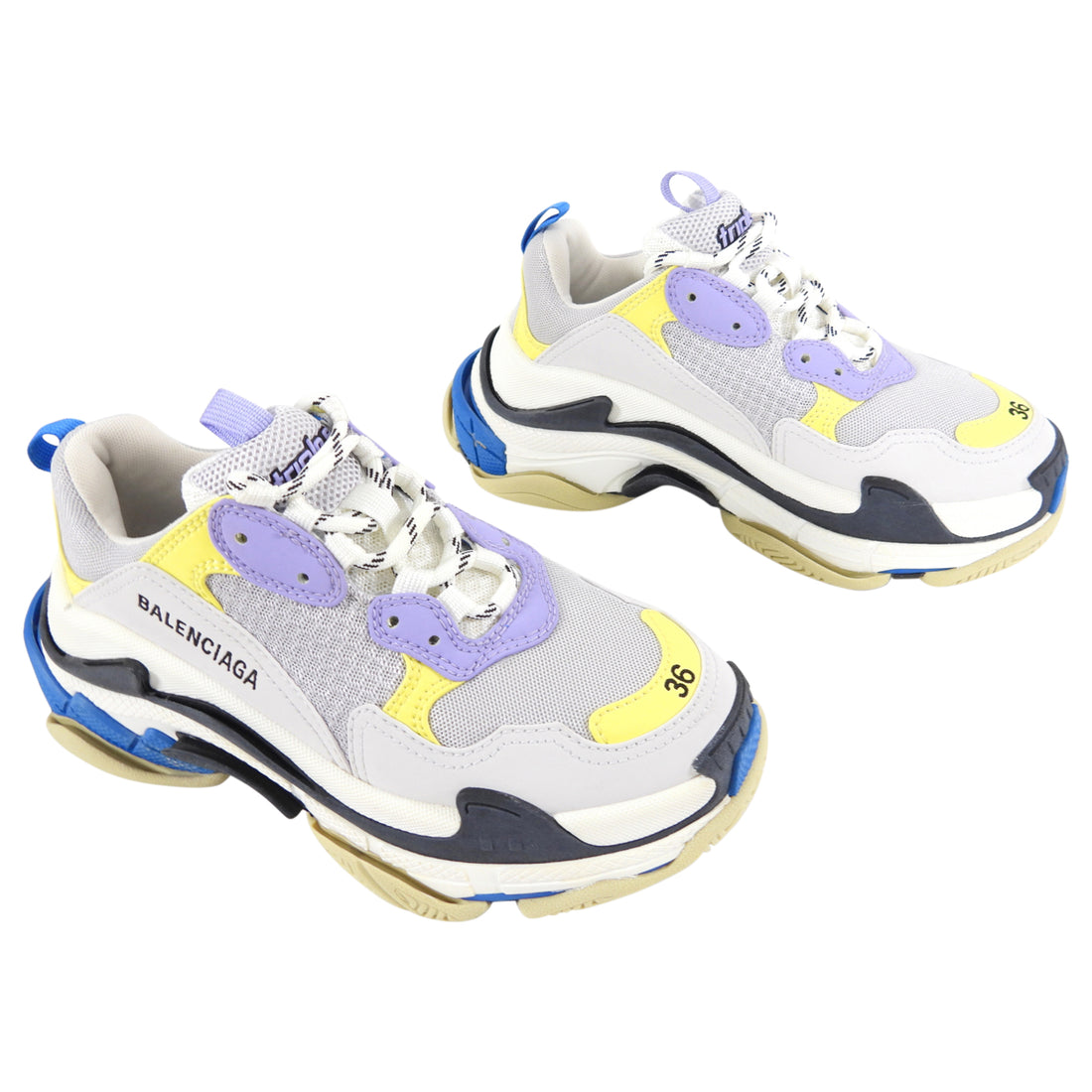 Balenciaga Triple S Chunky Sole Sneakers Runners Mens Shoes Sz 8EU 41 in  White  eBay