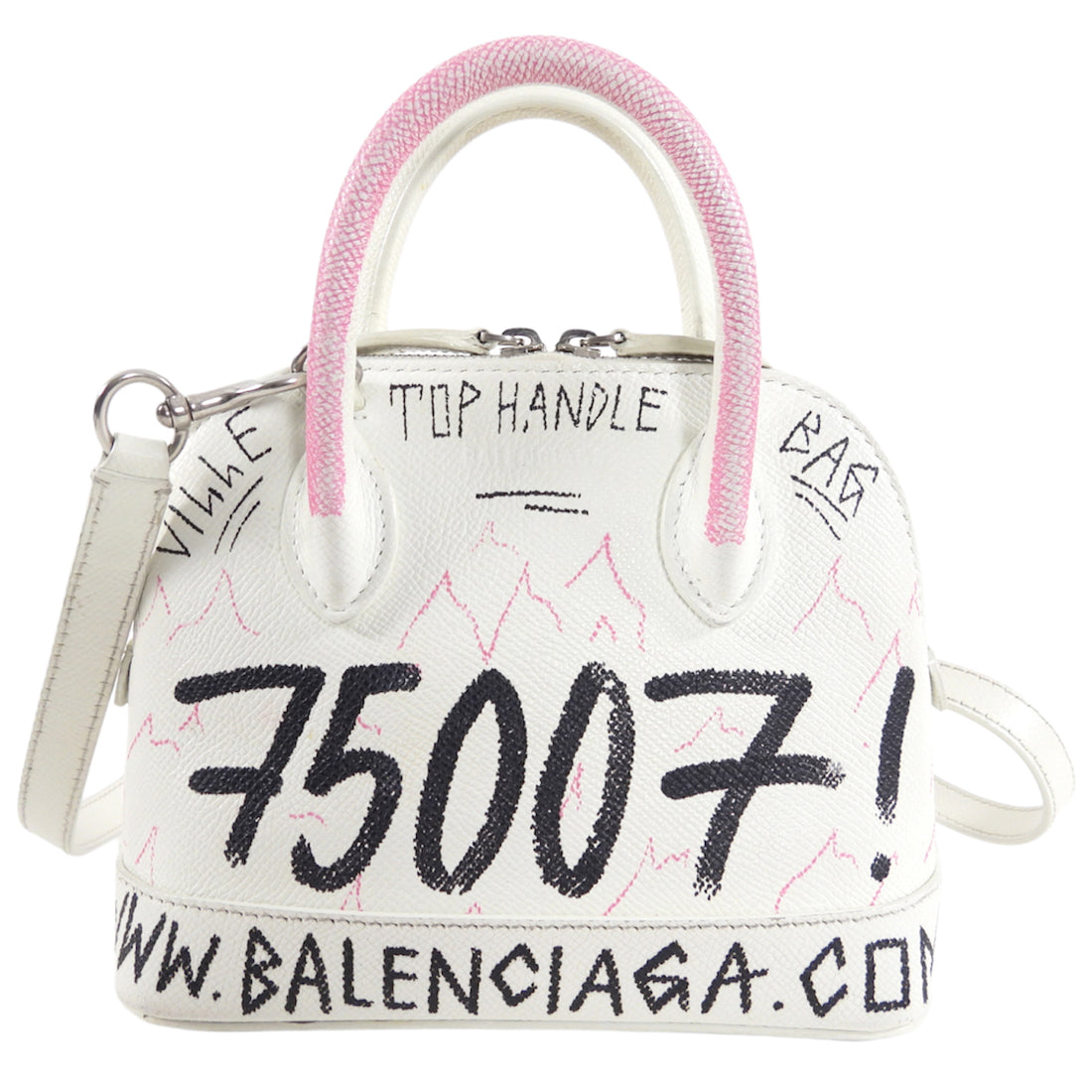 Balenciaga Limited Edition XXS Ville White Mini Crossbody Bag – I MISS ...