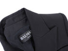 Balmain Black Classic Blazer with Gold Lion Buttons - USA XS / 2
