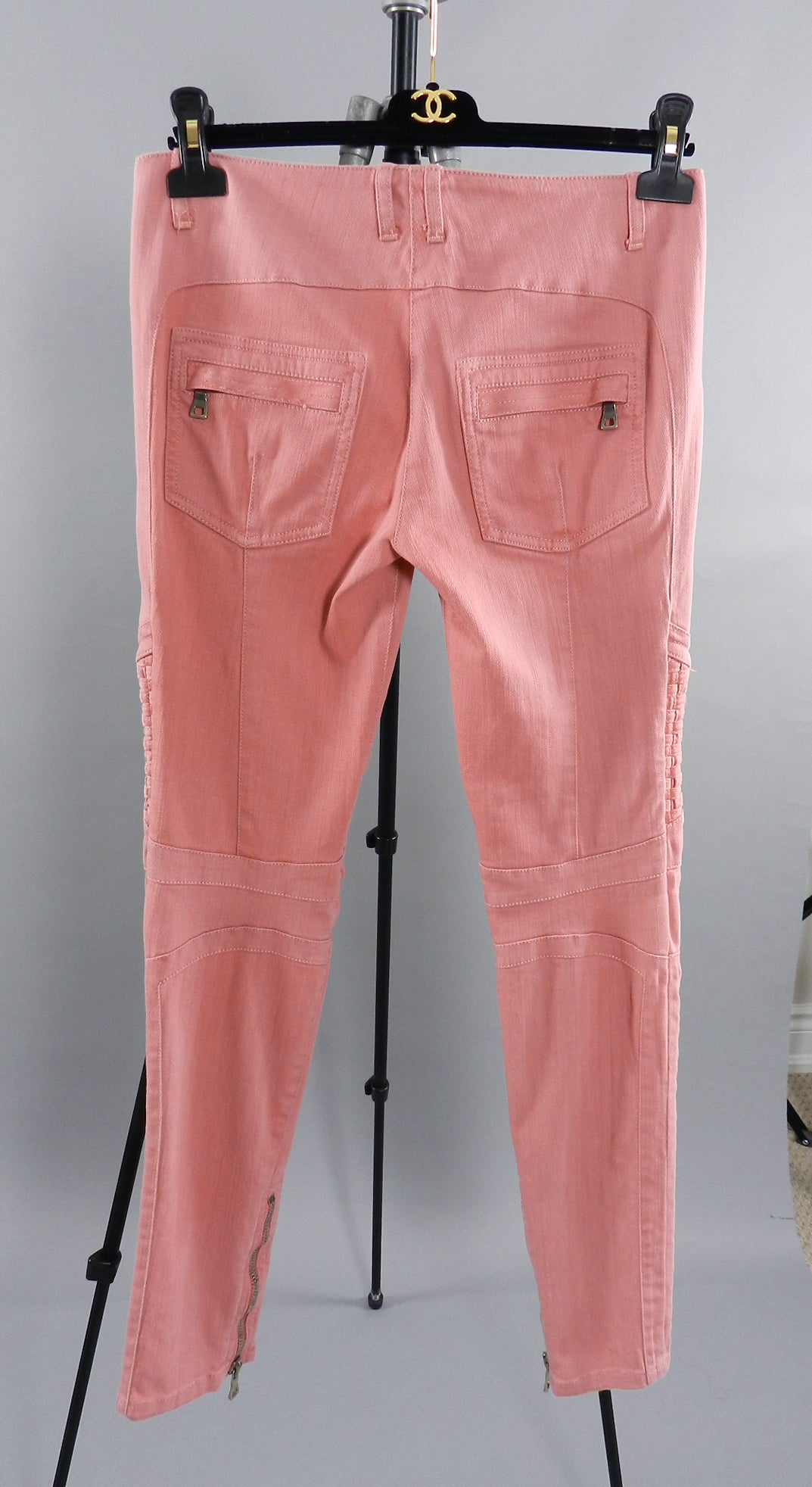 BALMAIN, Pink Women's Denim Pants