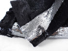 Balmain Black Silver Sequin Tuxedo Stripe Trouser - 38