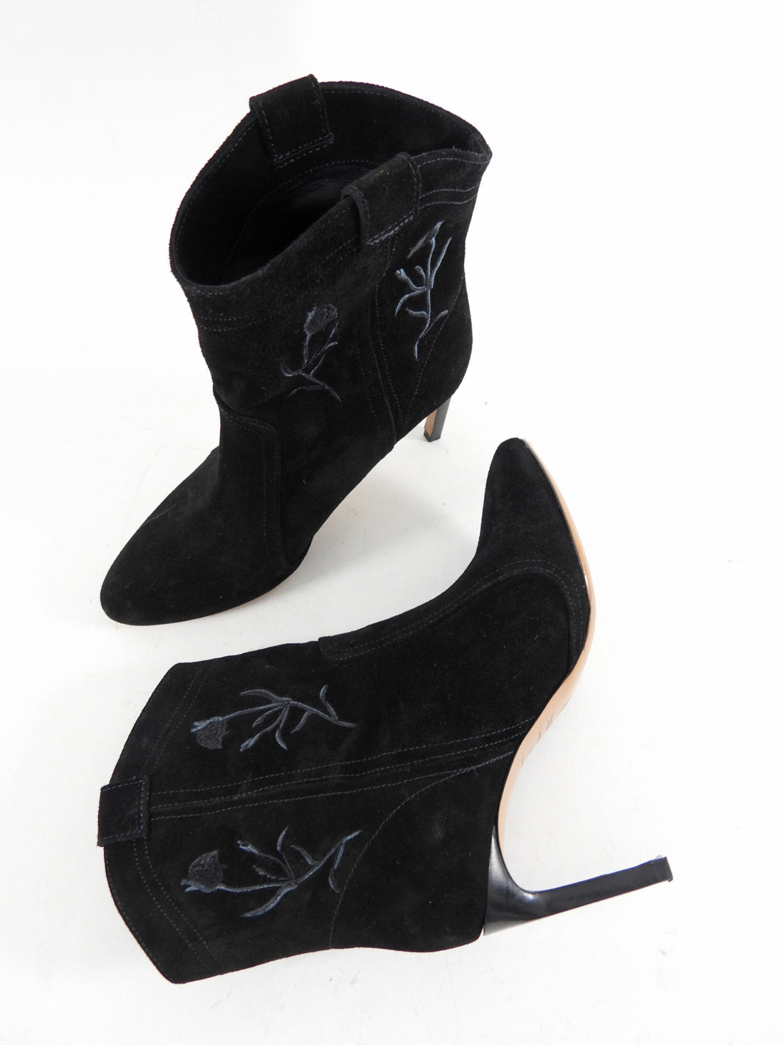 Bash black Suede Caitlin Western Ankle Boot - 37