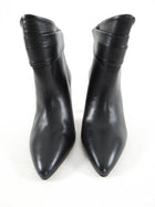 BASH Black Leather Slip on Ankle Boots - 37 / 6.5