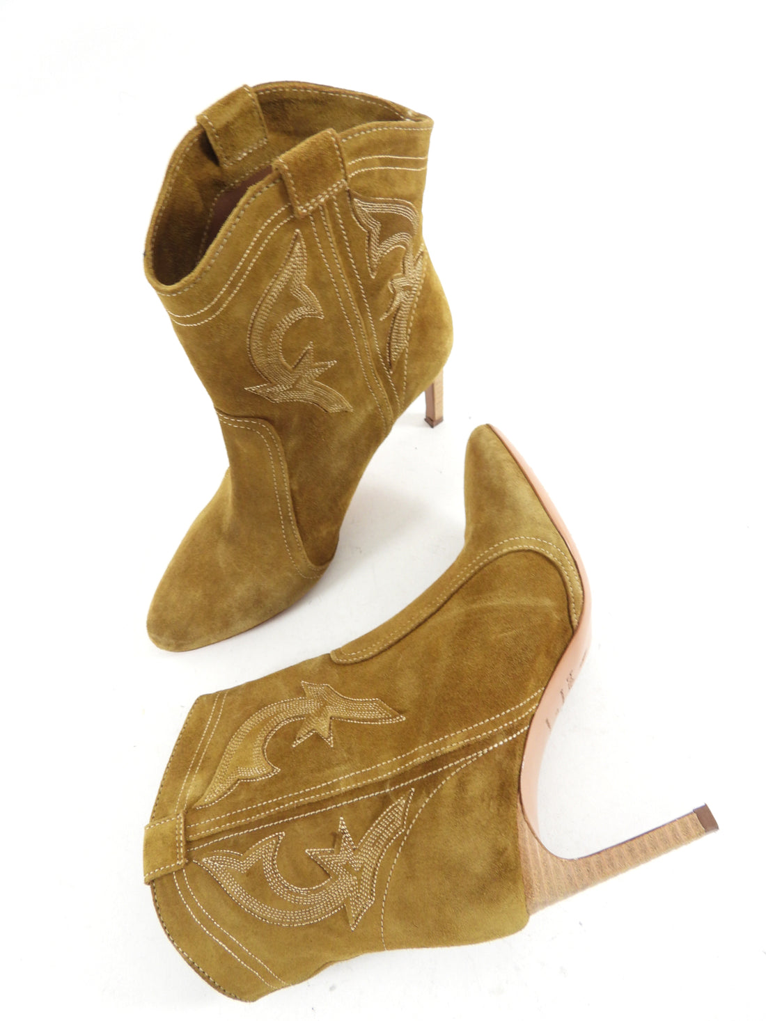 Bash Tan Suede Caitlin Western Ankle Boot - 37
