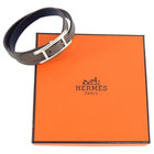 Hermes Brown Leather Behapi Double Tour Bracelet in Box