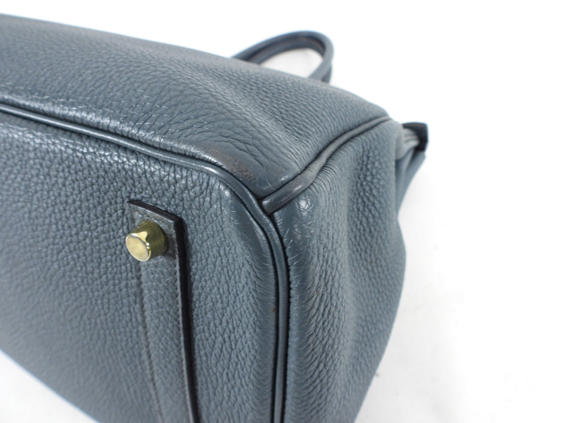 Hermès Bleu Zellige Birkin 35cm of Togo Leather with Gold Hardware, Handbags & Accessories Online, Ecommerce Retail