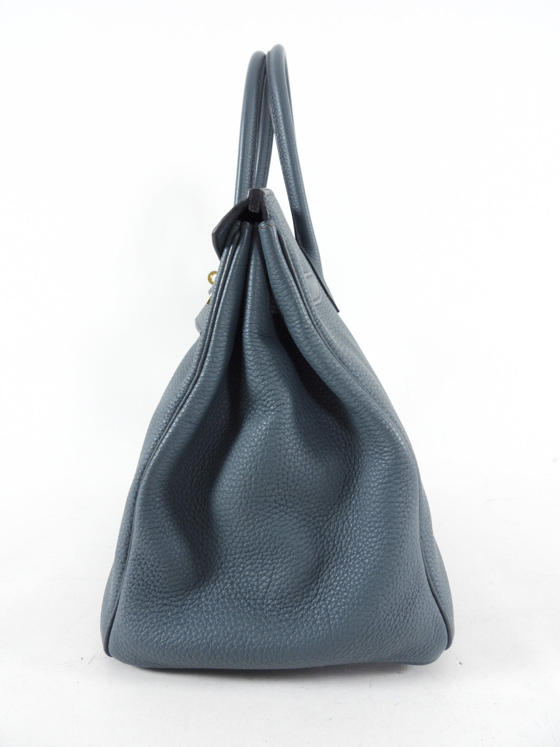 Hermes Birkin togo denim blue & Gold & Rouge Silver Hardware 35cm Full  Handmade - lushenticbags